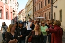 City guide guiding us through Krakow