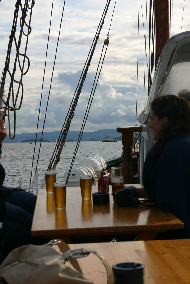 Never go sailing without beer!