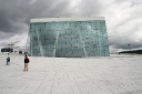 Onto the roof of the Oslo Opera..