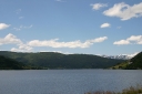 Lake surrounded by hills