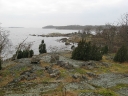 The rocky south Swedish shoreline..