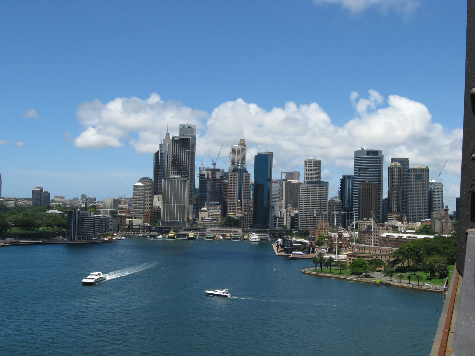 Sydney Cove and the business district in the background..
