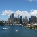 Sydney Cove and the business district in the background..