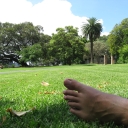 Me, enjoying some shade..